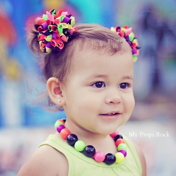 My Props Rock Other - RED Boutique Korker Hair Bow Set Petite